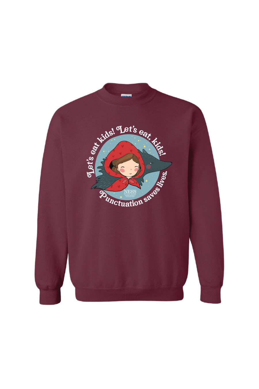 Punctuation Saves Lives Crewneck