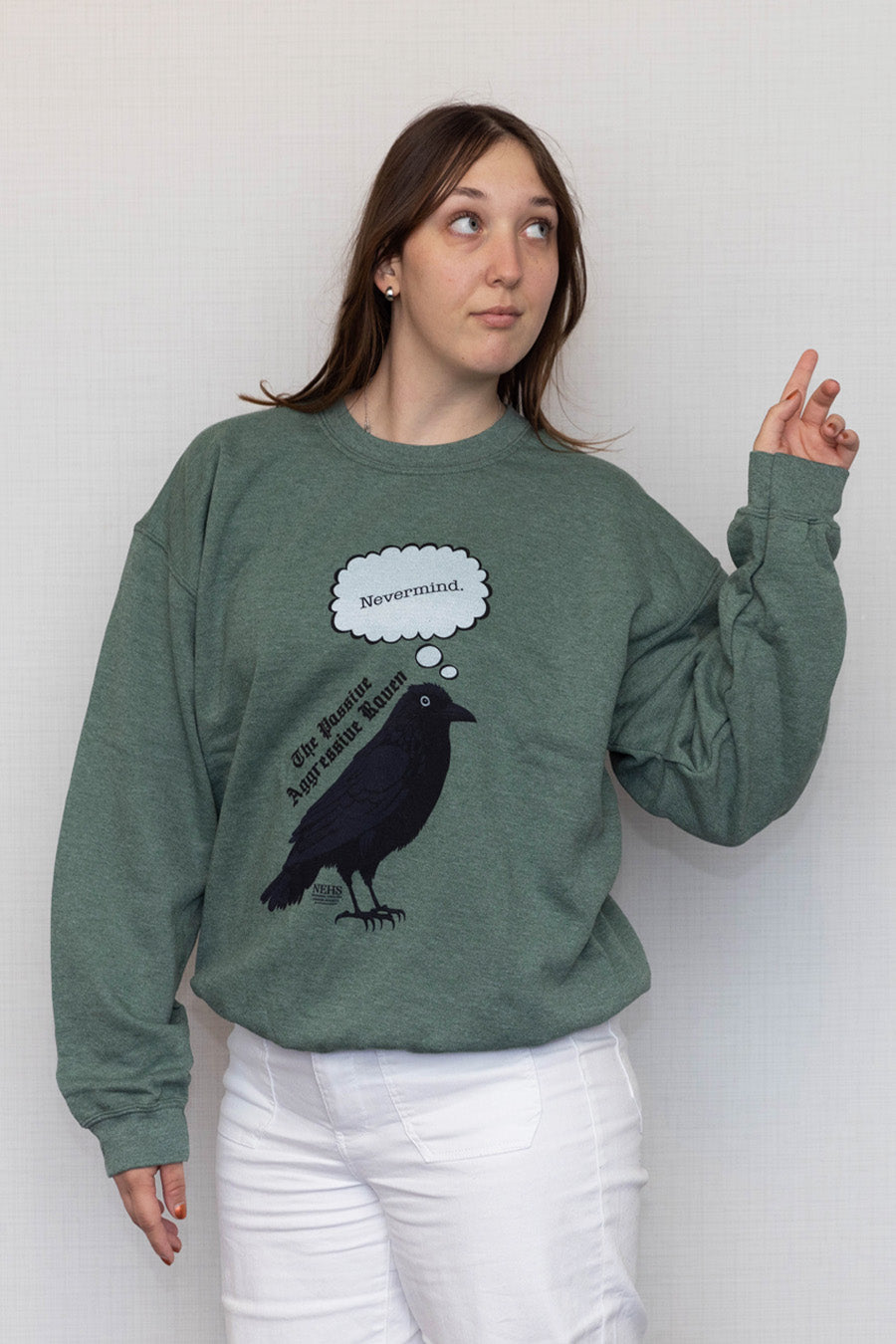 Passive Aggressive Raven Crewneck